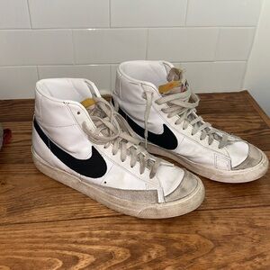 Nike blazers black swoosh